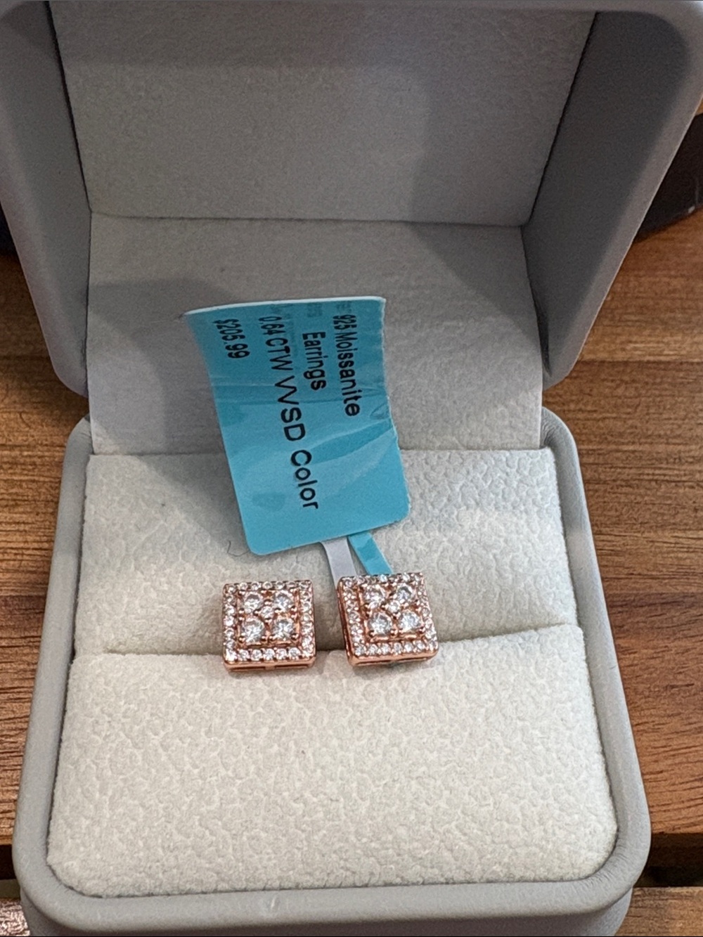 New Moissanite Screw Back Earrings